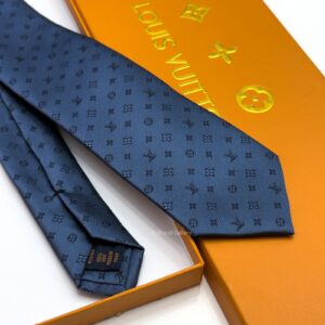 Steel Blue LV CLASSIC SILK TIE
