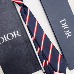 DIOR - STRIPED CD ICON SILK TIE