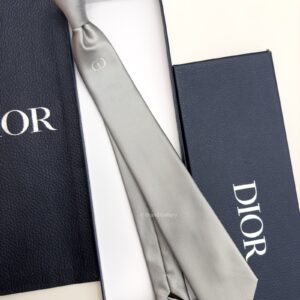 Silver Grey Middle CD ICON SILK TIE