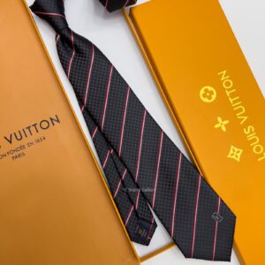LOUIS VUITTON - Dark Grey ECU SILK TIE