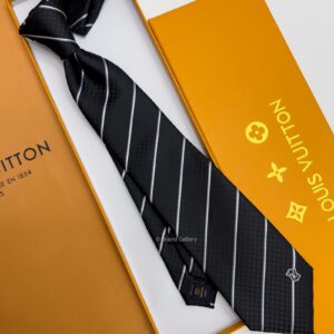 LOUIS VUITTON - Black ECU SILK TIE