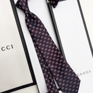 GUCCI - GG PATTERN CHECK SILK TIE