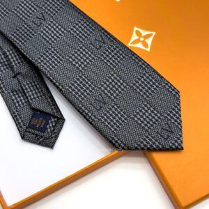 Anthracite PIED DE POULE SILK TIE