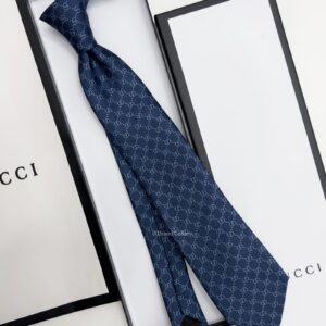 GUCCI - Blue GG VINTAGE SILK TIE