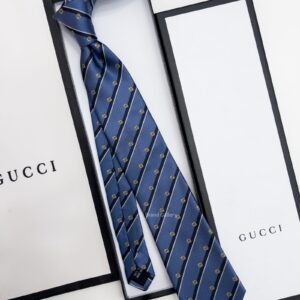 GUCCI - Light Blue GG DIAGONAL SILK TIE