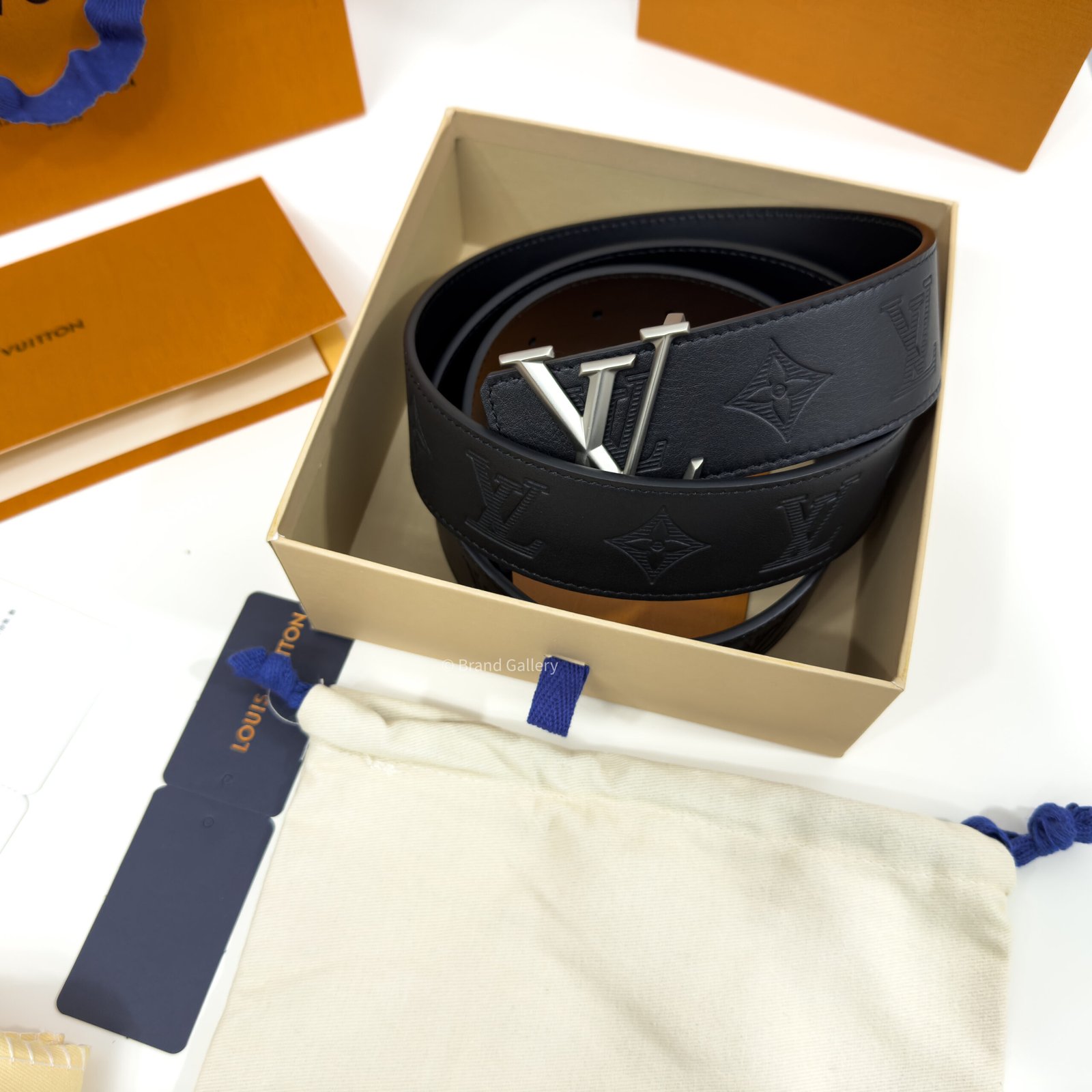 Initiales Dimension Black 40mm Reversible Belt - Image 8