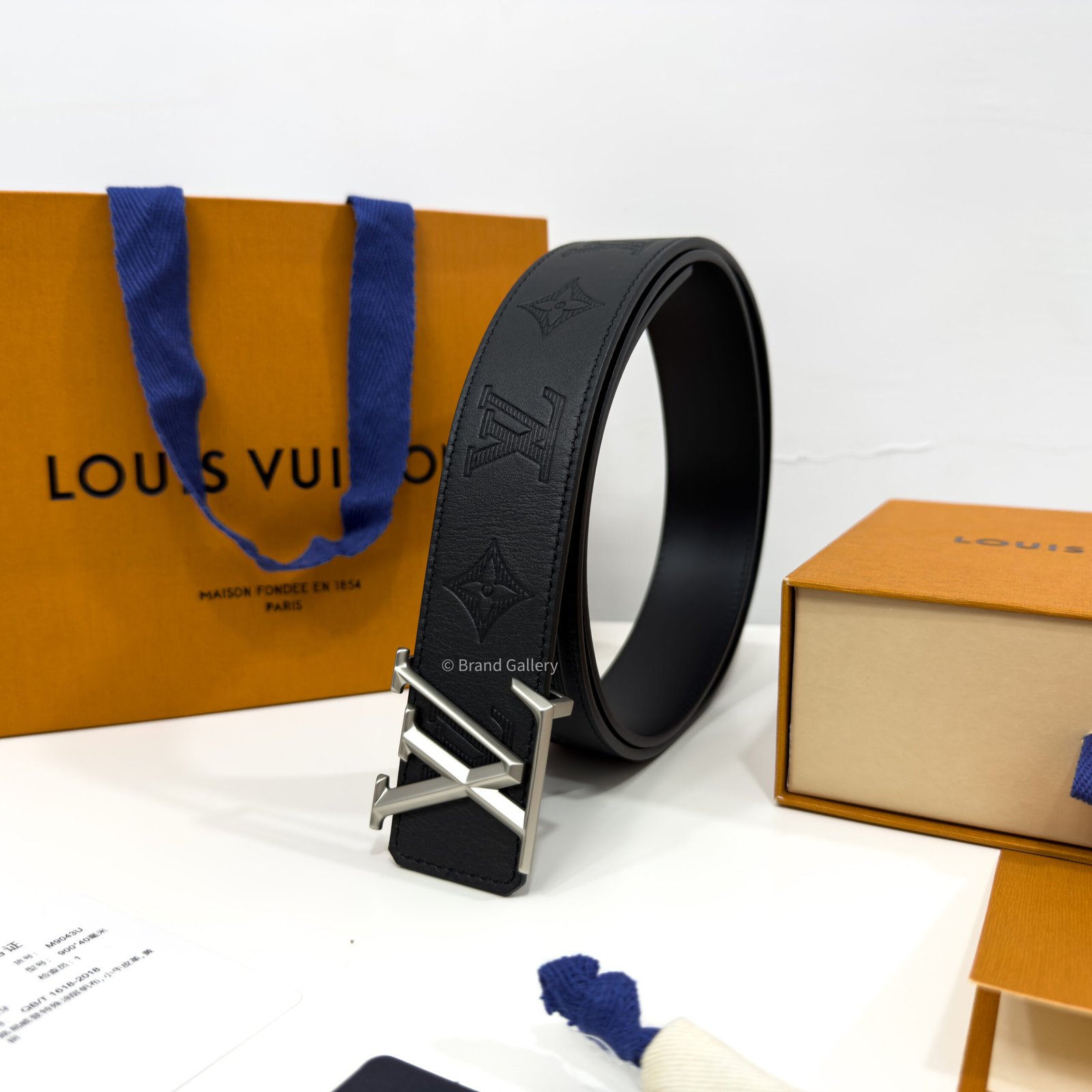 Initiales Dimension Black 40mm Reversible Belt - Image 3