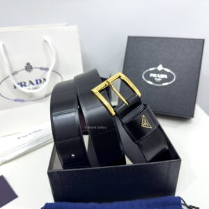 Classic Black 35mm Leather Belt