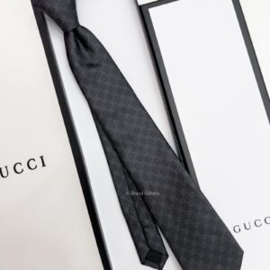 Grey DOUBLE G VINTAGE SILK TIE