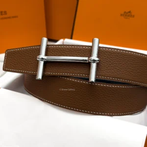 H Buckle Havan/Black Reversible Belt