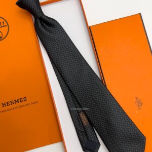 H - Black DNH Silk Tie