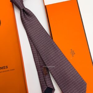 Burgundy DOUBLE BAUCHER SILK TIE