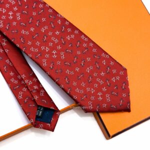 Red Mors Dance Silk Tie