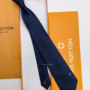 Blue LV ICON SILK TIE