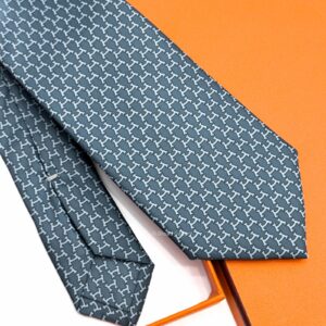 Grey Sky Blue Hilario Soft Silk Tie