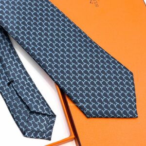 Navy Sky Blue Hilario Soft Silk Tie