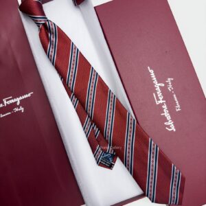 Red LINED GANCINI SILK TIE