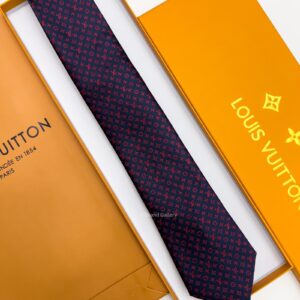 LOUIS VUITTON - Red LV PATTERN SILK TIE