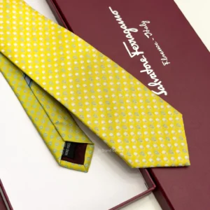 Yellow Gancini Golf Tee Tie