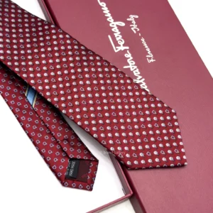 Maroon Gancini Golf Tee Tie