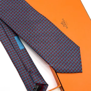 Navy Red Pont De H Tie - Luxury tie - A&A Brand Gallery Egypt